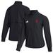 Women's adidas Black Indiana Hoosiers Sideline Travel Woven Full-Zip Jacket