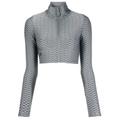 Women's Patterned Sport Top Grey Extra Small Tessitura