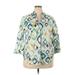 Alfred Dunner 3/4 Sleeve Blouse: Blue Tops - Women's Size 18