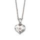 Little Star Silver Bella Diamond Heart Necklace