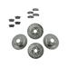 1999-2003 Acura TL Front and Rear Brake Pad and Rotor Kit - TRQ BKA12391