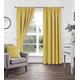 The Mill Shop Plain Curtains Blackout Curtains Pencil Pleat Curtains in Pair, Ochre, 65" width x 72" drop (165x183cm)