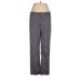 Ann Taylor LOFT Khaki Pant Boot Cut Boot Cut: Gray Print Bottoms - Women's Size 8
