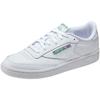 Sneaker REEBOK CLASSIC "CLUB C 85", Gr. 39, grün (weiß, grün), Leder, sportlich, Schuhe
