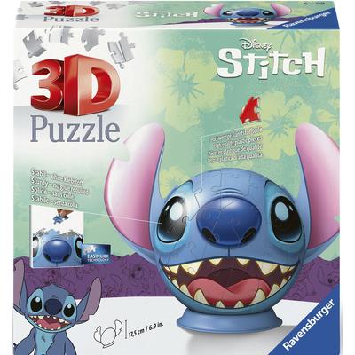 3D-Puzzle RAVENSBURGER "Disney Stitch mit Ohren" Puzzles bunt Kinder Made in Europe