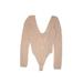 Out From Under Bodysuit: Tan Tops - Women's Size Medium