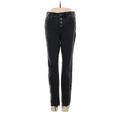 Madewell Jeans - Mid/Reg Rise Straight Leg Denim: Black Bottoms - Women's Size 26 Petite - Black Wash