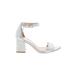 Gianni Bini Heels: Silver Shoes - Women's Size 6 1/2