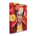 Stupell Industries Bold Frida Kahlo Portrait Floral Poppies Pattern by Diane Neukirch - Wrapped Canvas Painting | 40 H x 30 W x 1.5 D in | Wayfair
