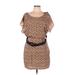 City Triangles Casual Dress: Tan Dresses - Women's Size Large