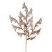 The Holiday Aisle® 27" Copper Glitter Coral Bells Leaf Lace Artificial Christmas Spray. Includes 12 Sprays Per Pack. Plastic | Wayfair