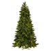 The Holiday Aisle® 7.5" X 48" Brighton Pine Artificial Christmas Tree, LED Color Changing Lights, Metal in Green | 48 W in | Wayfair