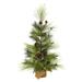 The Holiday Aisle® 3' H Slender Realistic Artificial Pine Christmas Tree & Pinecones in Green | 22 W in | Wayfair 0E92A2B4CA534093AC4F17A6C0B48AAA