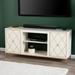 Mercer41 Filancia TV Stand for TVs up to 55" Wood/Metal in White | Wayfair 533CF3C094FE4BCBAA8811D8A8405552