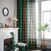 The Holiday Aisle® Janeczka Christmas Green Checkered Patchwork Curtains w/ Tassels（Set of 2） Linen/Cotton Blend | 63 H x 59 W in | Wayfair