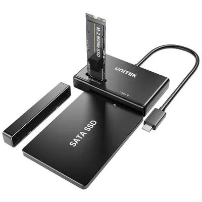 UNITEK-Boîtier SSD M.2 NVMe USB 3.2 vers M2 SATA adaptateur pour disque dur externe 2.5 "3.5" 10