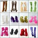 1pair High Quality Original Shoes for Monster High Doll High Heel Shoes Dolls Accessories Booties