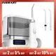 Oral Irrigator USB Rechargeable 10 Levels Water Flosser Portable Dental Water Jet 600ML Water Tank