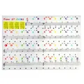 1pc Color Piano Stickers Stave Sound Name Roll Call Stickers for 37 49 88 61 Keys Electronic Organ