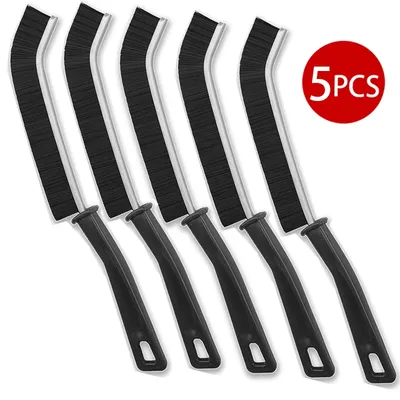 5pcs Durable Grout Gap Cleaning Brush Household Toilet Tile Joints Angle Hard Bristle Cleaner