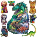 Tyrannosaurus Rex Animal Wooden Jigsaw Puzzle Adult Children's Puzzle Gift Unique Wooden DIY Crafts