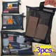 Black Transparent Cosmetic Bags Clear Mesh Makeup Case Portable Travel Toiletry Organizer