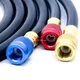 Pack of 3 Air Conditioning Refrigerant Filling Hoses Hose Adapters HVAC Manifold Gauge Hose Set