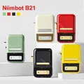 Niimbot B21 Mini Thermal Printer Portable Barcode Label Nirkabel Mobile Maker 20-50mm Width Sticker