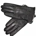 Goatskin Deerskin Gloves Men's Leather New Thin Fleece Lining Winter Warmth and Thickening Outdoor