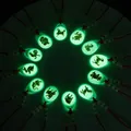 Charm Water Drop 12 Zodiac Sign Pendant Necklace For Women Men Animal Crystal Glowing Luminous