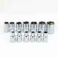 13 Pz 1/4 "4 4.5 5 5.5 6 7 8 9 10 11 12 13 14mm Set di chiavi a bussola Kit manicotto per punte a testa esagonale metrica a 6 punti
