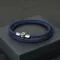 Bracciale in corda da uomo stile semplice con fibbia magnetica a due strati Sport all