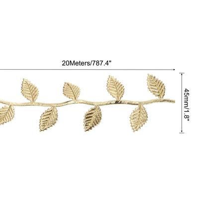 22 Yards Leaf Ribbon, Leaves Trim Rope Leaf String, Style 1