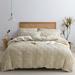 Full Size - 3 PCS Microfiber Tufted Duvet Cover Set