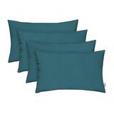 RSH DÃ©cor Indoor Outdoor Set of 4 Pillows Made with Sunbrella Fabric 20 x 12 Canvas Regatta Blue