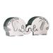 NUOLUX 1 Pair Lovely Elephant Shape Baby First Tooth and Curl Keepsake Box for Newborn
