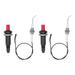 2 Sets Grill Stove Igniter Set Plastic Push Type Universal Threaded Grill Stove Spark Ignition for Kitchen Accessories
