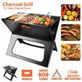 New Foldable BBQ Grill Compact Charcoal Stove Shish Kabob Camping Cooker