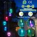 iMounTEK 2PACK Solar Powered Angel Lights Wind Chimes LED Color Changing Hanging Wind Lamp for Christmas Halloween Garden Patio decor