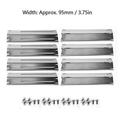 Lanfini 8Pcs Adjustable Stainless Steel Heat Plate Bbq Gas Grill Replacement Kit