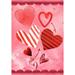 America Forever Flags Double Sided Garden Flag - Heart Doodles 12.5 x 18 inches Happy Valentine s Day Love Hearts Garden Flag Seasonal Yard Outdoor Holiday Decorative Flag