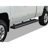 2007-2018 Chevy Silverado/ GMC Sierra 1500 Extended Cab/Double Cab\ 2007-2019 Chevy Silverado/GMC Sierra 2500 HD/3500 HD Extended Cab/Double Cab (Not For 07 Classic) SS Black Finish 6-Inch Side Step