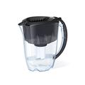 AQUAPHOR Ideal 7-Cup Water Filter Pitcher - Black with 1 x B15 Filter - Fits in the Fridge Door - Reduces Limescale and Chlorine - Ideal for Seven Cups