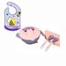 OUSITAID Pink Baby Plates Bowls with Lids - Silicone Mini Mat - Suction Placemat Bowl with Spoon Fork for Self Feeding - Purple Baby Bib