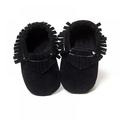 Infant Baby Girls Boys Cozy Moccasins Slippers Tassels Suede Leather Sole Soft First Walkers Crib Shoes