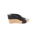 Lucky Brand Wedges: Black Solid Shoes - Women's Size 9 - Open Toe