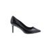 BCBGeneration Heels: Slip-on Stiletto Work Black Print Shoes - Women's Size 8 1/2 - Pointed Toe