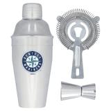 The Memory Company Seattle Mariners Stainless Steel Shaker, Strainer & Jigger Set