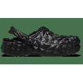 Crocs Black Classic Lined Geometric Clog Shoes