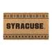 Syracuse Orange 18" x 30" Holiday Coir Doormat